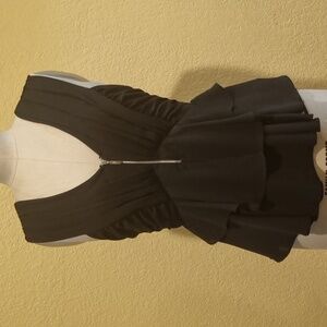 Express Chiffon Sleeveless Top Black Size 8